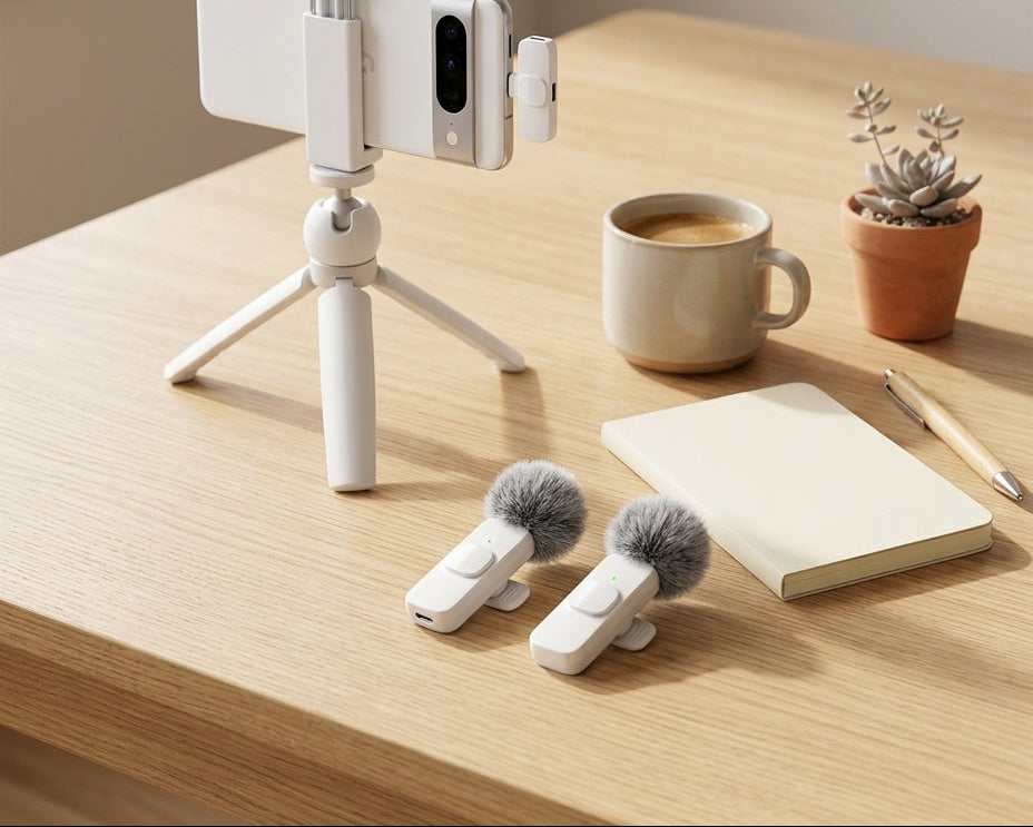 DUET Kit in White on a bright creator desk